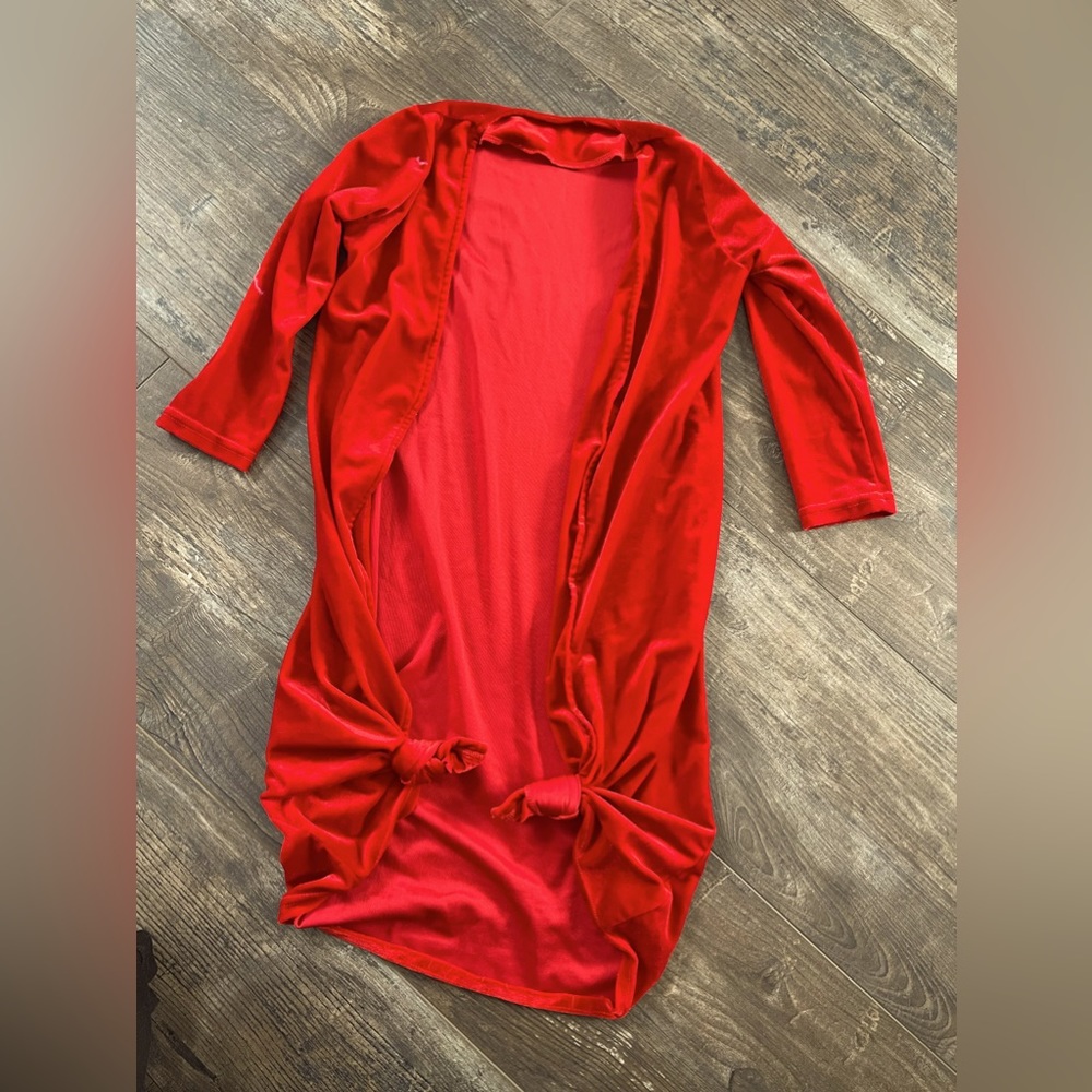 Girls Velvet Duster